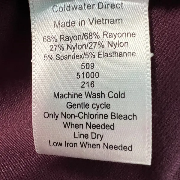 Coldwater Creek Burgundy Blazer Jacket Womens 16 Corpcore Business Office Career - Image 7
