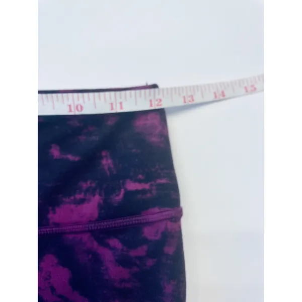 Lululemon Wunder Under Leggings Women 4 Plum Purple Black Tie Dye Mid‎ Rise Luon - Image 5