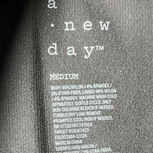 A New Day Medium Shimmer Metallic Long Sleeve Bodysuit Taupe Gray‎ Sparkle - Image 7