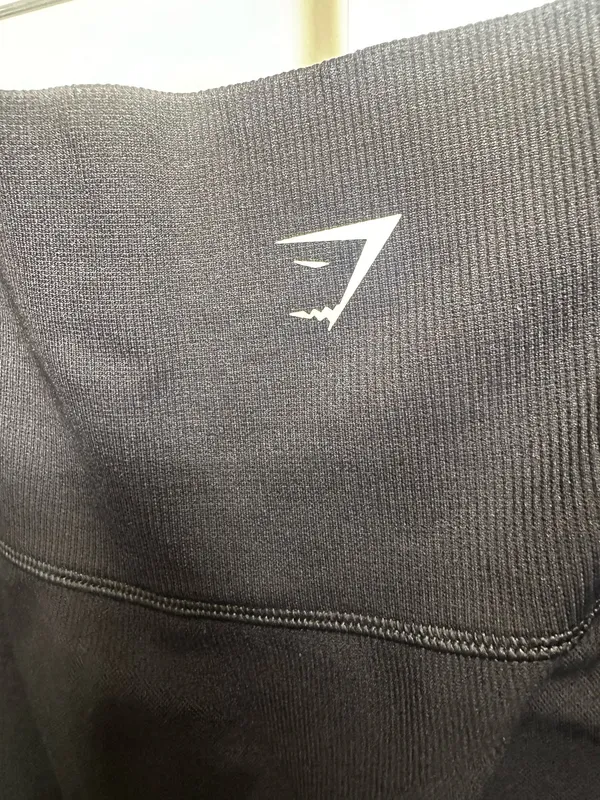 L4. Gymshark Energy Seamless Black High Waist Leggings Eyelet XS/S Measurements - Image 3