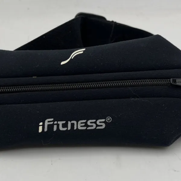 Fitness Adjustable Black‎ Athletic Belt. Black - Image 2