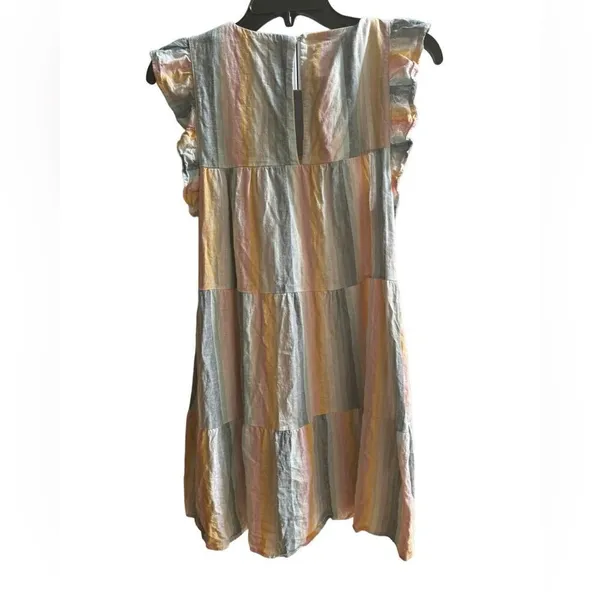 Show me your Mumu Daydream Mini Dress Sunset Stripe S - Image 3