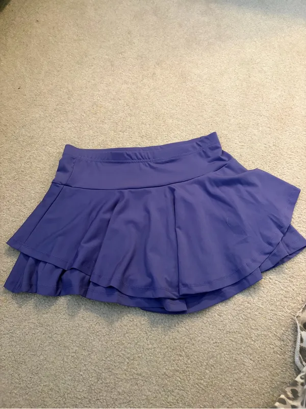Purple Layered Ruffle Athletic Skort Size M - Image 2