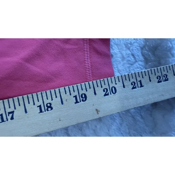 lululemon Align High Rise Crop Leggings 21" hot Pink Size 8 Stretch Yoga - Image 7