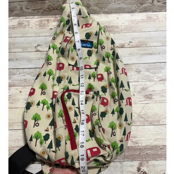 Kavu Rope Bag 20" Cotton Canvas Pattern Cross Body Hiking Travel - Image 5