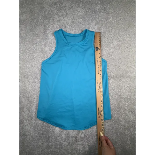 Lululemon High-Neck Running and Training Tank Top Turquoise Tide 4 - Image 5