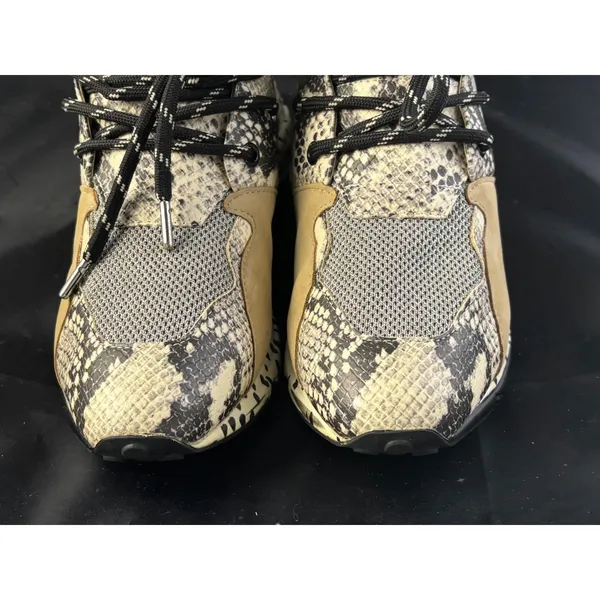 Steve Madden Women's Cliff Platform Sneakers Size 8 Snake Silver Snakeskin - Image 5