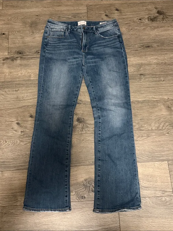 DRIFTWOOD Women's Dark Blue Flare Jeans Kelly size 31 - Image 2