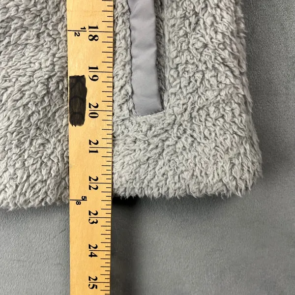 Patagonia Los Gatos Fleece Vest S Grey Full Zip High Pile Soft Layering Fuzzy - Image 3
