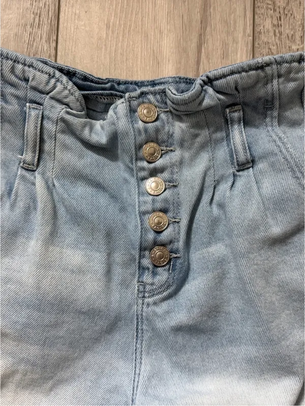 American Eagle High-Waist Coastal Cowgirl Western Eco Cotton Denim shorts 4 - Image 5