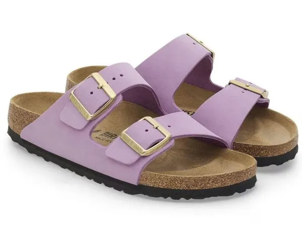 Birkenstock Nubuck Leather Arizona Sandals - Image 4
