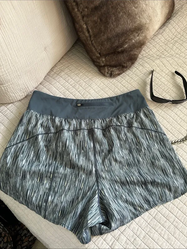 Spanx pull on grey lined brief running casual athletic workout shorts XL - Image 2