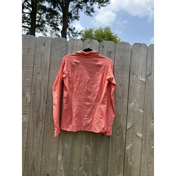 Lucy Sweatshirt Medium Pink 1/2 Zip Thumbholes Running‎ Long Sleeve Shirt - Image 7