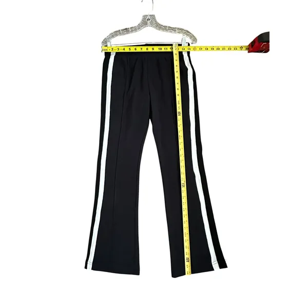 Maeve Anthropologie Knitted Straight leg black/white stripe pants size small - Image 6