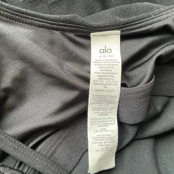 Alo Yoga Alosoft Encore Tennis Dress Black S - Image 3