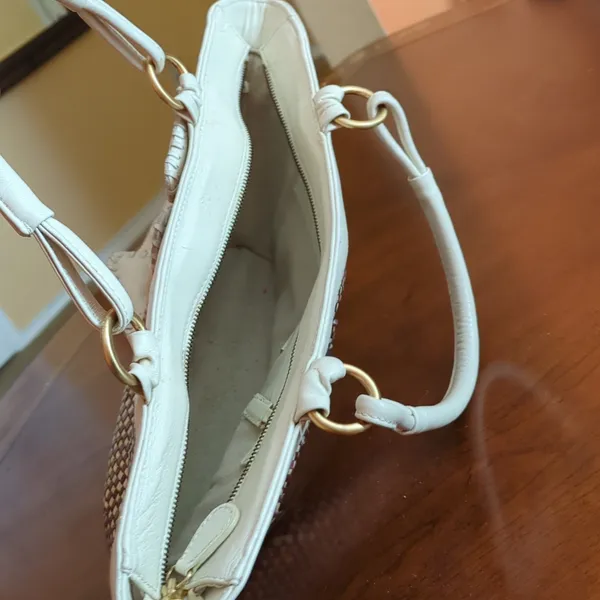 Brown/Cream Inge purse Brown - Image 9