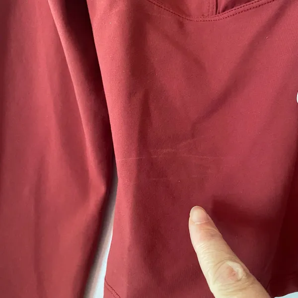 NWT Free People Intimately Red V-neck Cropped Stretchy Long Sleeve Top Medium - Image 10