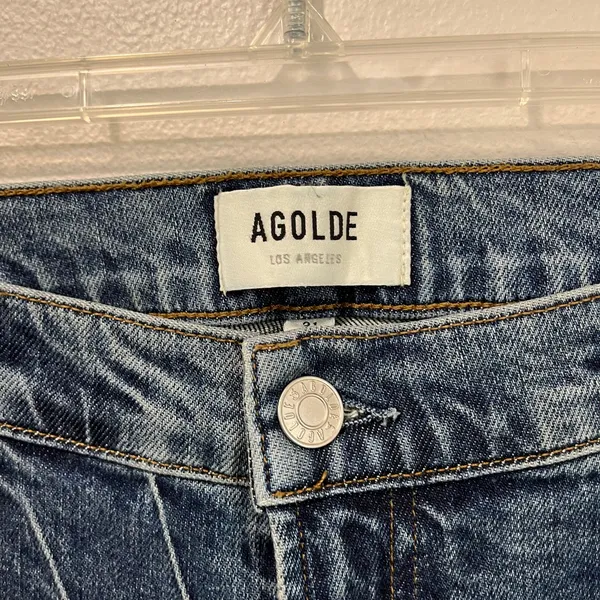 AGOLDE Jeans‎ Toni Mid-Rise Casual Straight Size 31 Blue A133G-3002 - Image 3
