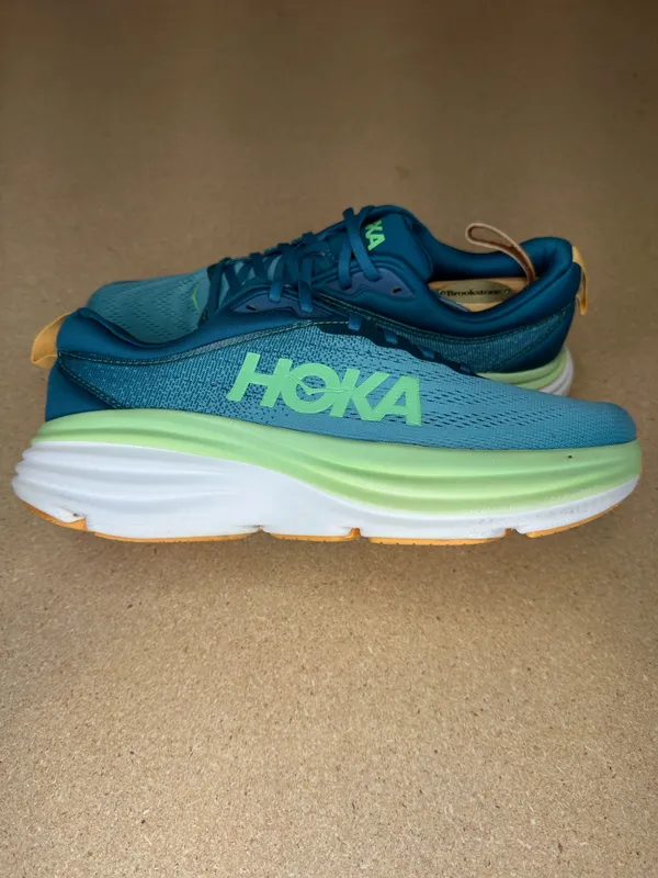 HOKA Bondi 8 Men’s 11D Deep Lagoon Ocean Mist Running Shoes 1123202-DLOM - Image 6