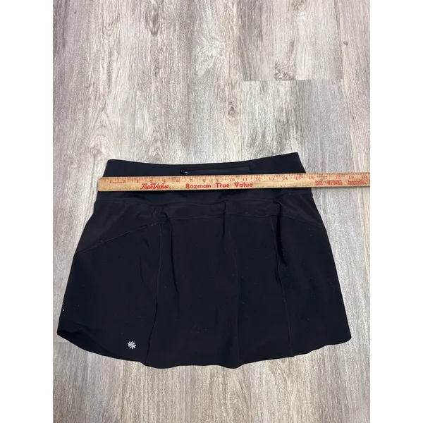 Athleta Run With It 14" Skort Black Athletic Running Tennis Skirt Women Medium - Image 7