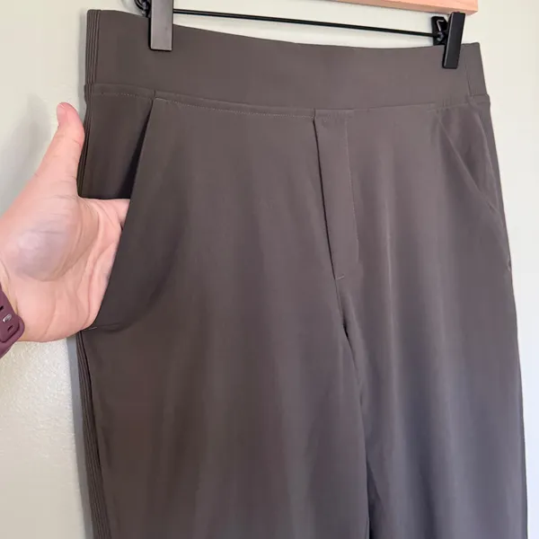 Athleta Women’s Brooklyn Mid Rise Ankle Pants‎ Grey Brown Green Size 6 - Image 3