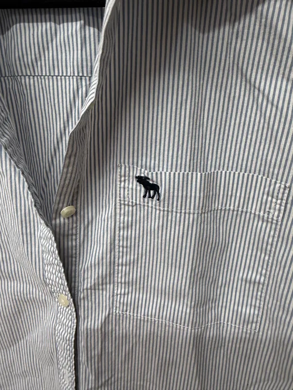 Abercrombie Stripe Button Down Shirt - Image 3