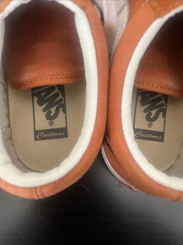 Vans Old Skool Orange Suede Low-Top Sneakers - Image 3