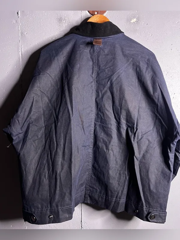 Free People Cori Waxed Cotton Jacket in Blue. Size Small. NWOT - Image 4