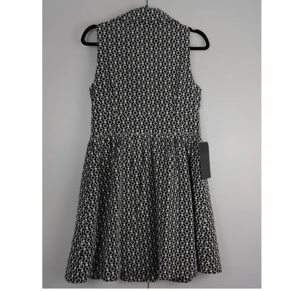 Pomander Place NWT Black White Eyelet‎ Mini Dress S Tuckernuck - Image 2