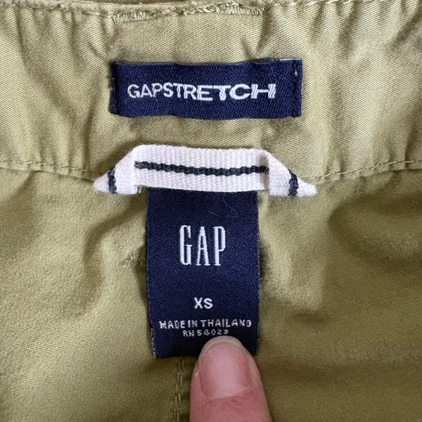 GAP Women Olive Green‎ Cargo Pants Zip Details Stretch XS - Image 6
