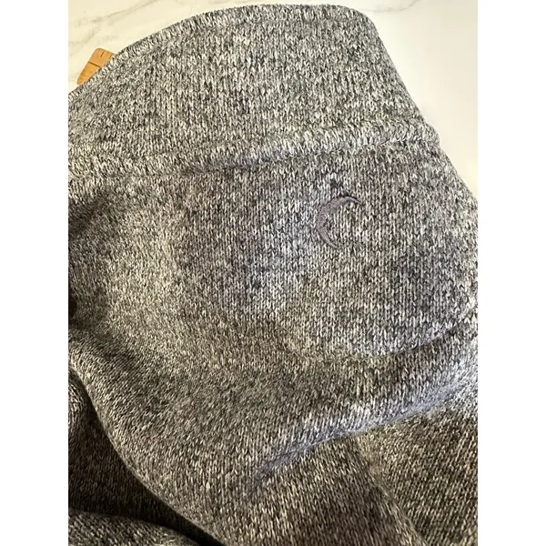 Zyia Active Fleece Gray Marled Fleece Red Quilted Cabin Outdoor Jacket Women XL - Image 5
