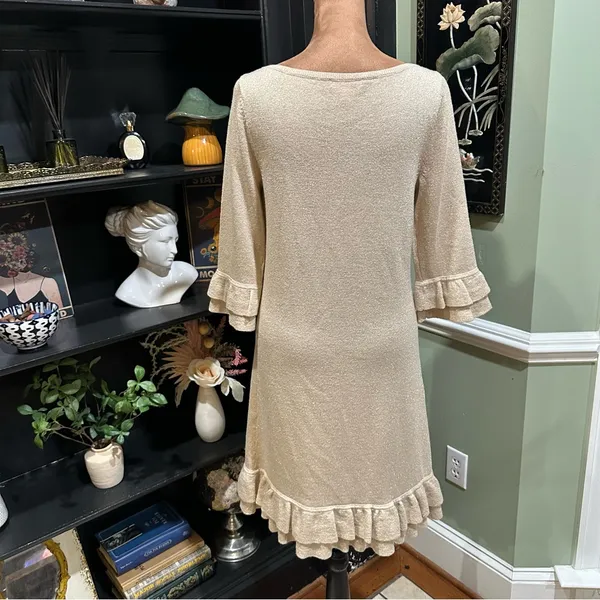 Lilly Pulitzer Helena Metallic Sweater Dress Size Small - Image 9