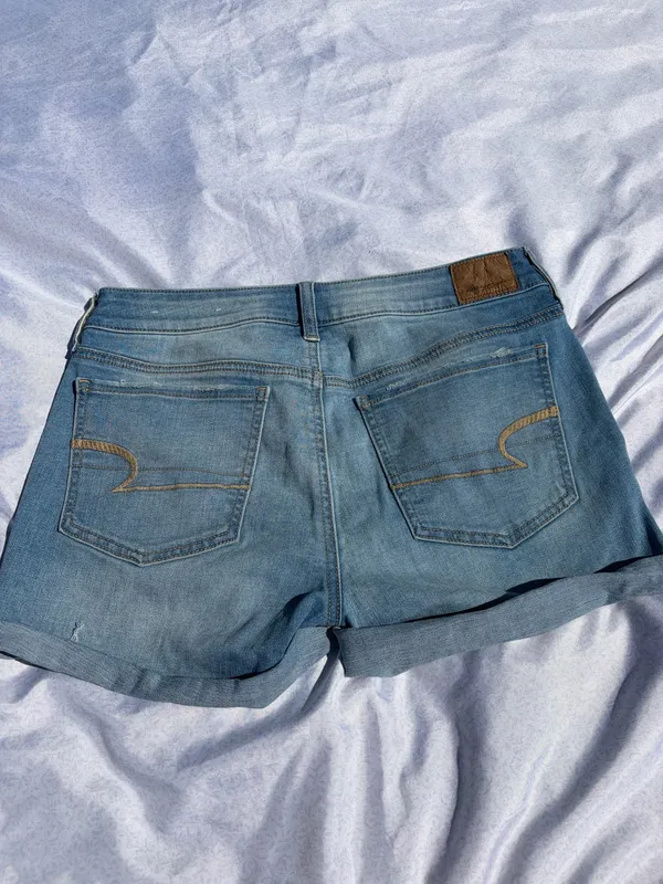 American Eagle midi Jean shorts - Image 7