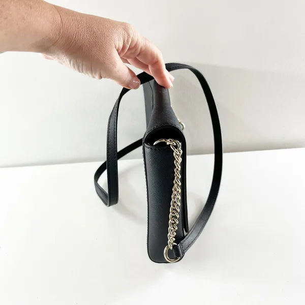 Kate Spade New York Maiden Way Saffiano Remi Crossbody Bag Black - Image 6