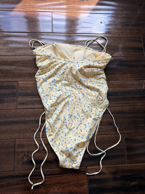 Wild Fable Yellow One-Piece Swimsuit - Image 4