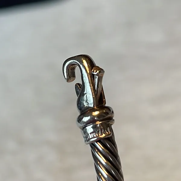 David Yurman Three Section Necklace .925/14k - Image 8
