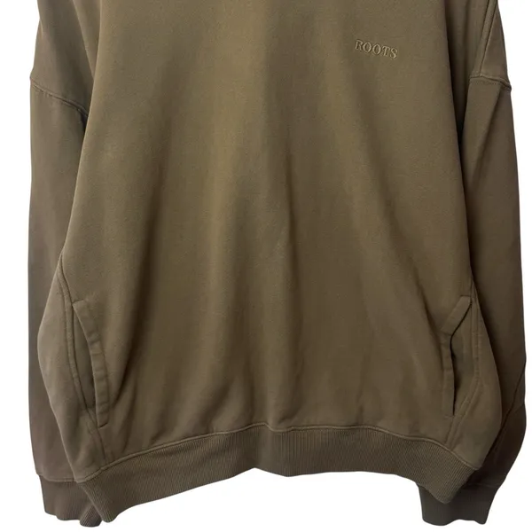 Roots Brown Hoodie Comfort Outdoors Canadian‎ Athleisure Capsule Unisex XL - Image 4