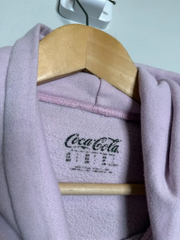 Pink Enjoy Coke Pull Over Hoodie  - Image 4