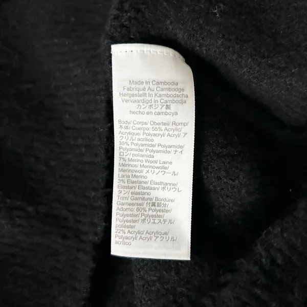 J.Crew Sequin Trim Lady Jacket Cardigan Black Extra Soft Yarn CP346 Size XS - Image 7
