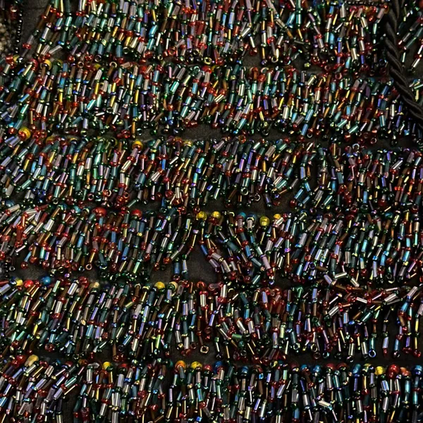 Beaded Crossbody Bag Black - Image 2