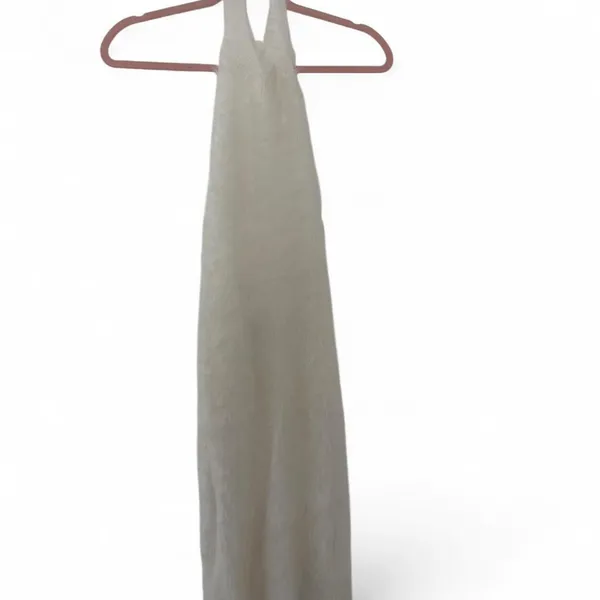 Zara white fuzzy sleeveless mini dress with a soft shaggy faux-fur Size S/XS - Image 2