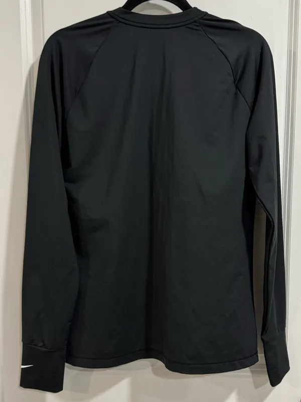 Nike Pro Dri-FIT Long Sleeve Shirt Black Thumbholes BV4101-010 Womens Size L - Image 3