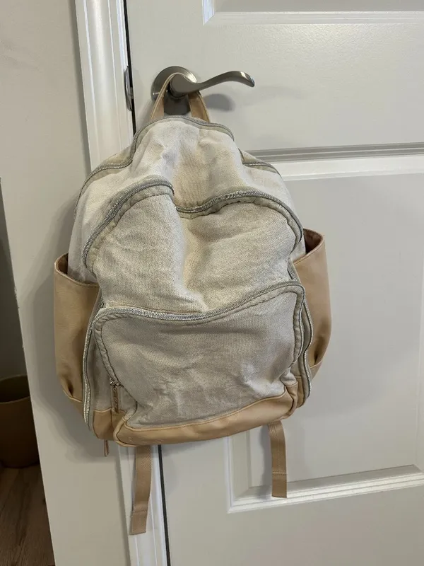 BEIS The Backpack in Beige - Image 3