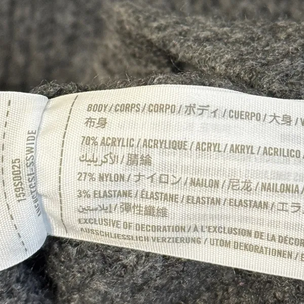 Abercrombie & Fitch Knit Turtleneck Sweater Dress Gray Size Medium - Image 5