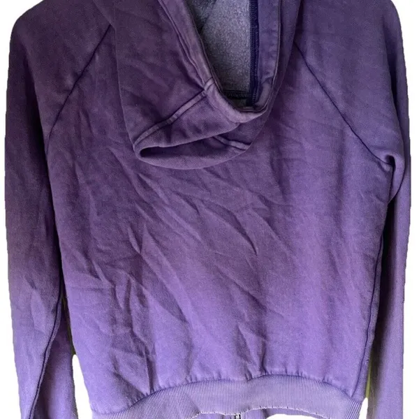 Victoria's Secret Vintage PINK Full Zip Hoodie Purple White Women's Size Large - Image 13