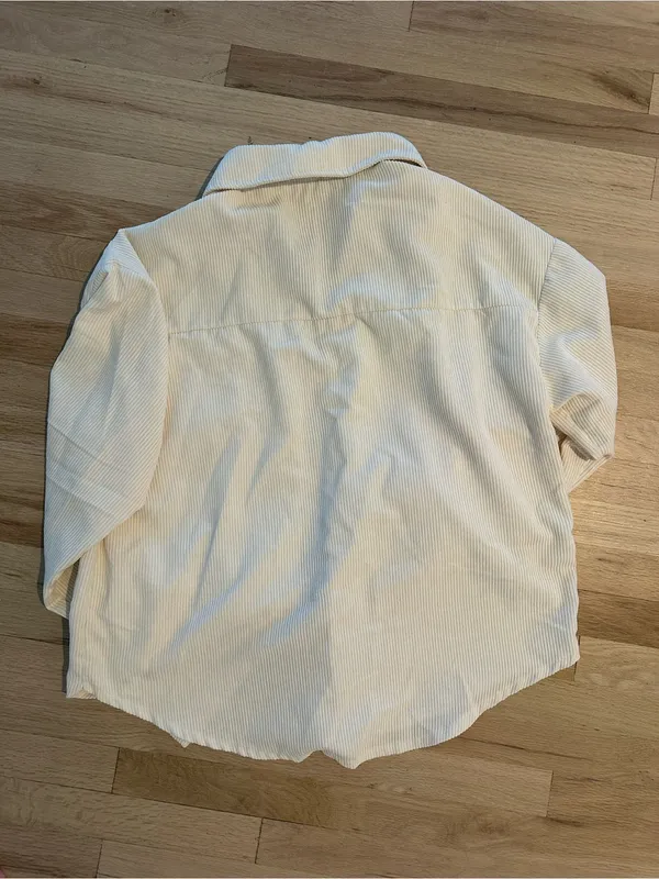 Cream Corduroy Button - Image 2