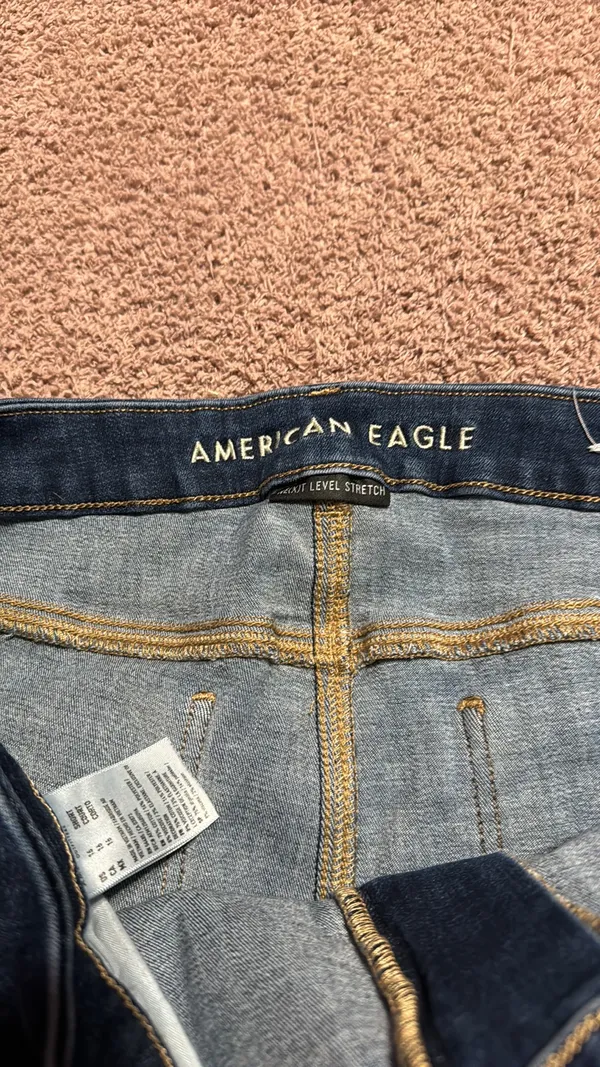 American Eagle skinny jeans size 16 short curvy jeggings - Image 4