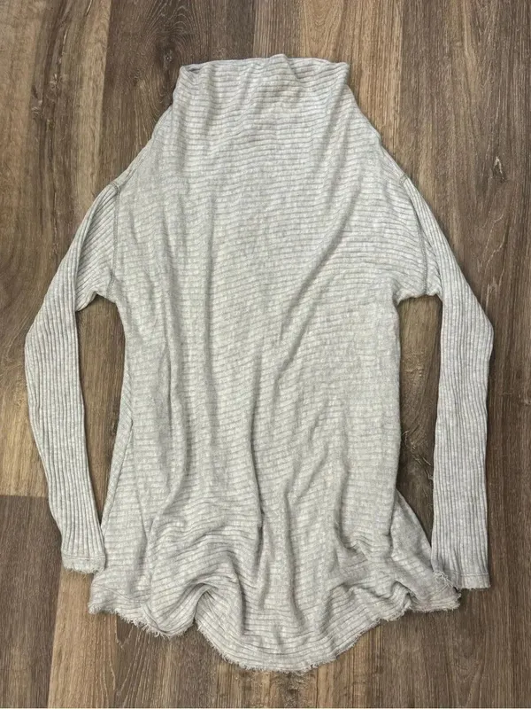 Free People We The Free Lover Rib Thermal Sweater w Split Back Women’s Medium - Image 2