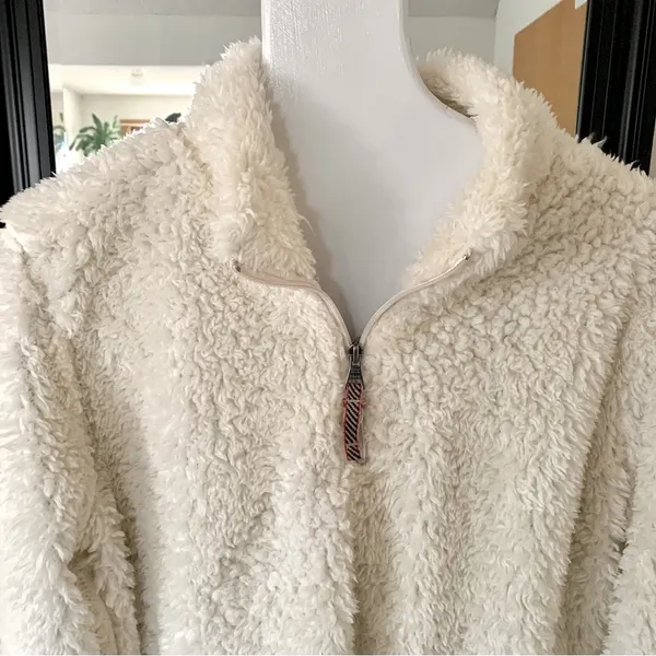 Original Weatherproof Sherpa Teddy Pullover Jacket With Pockets - Image 2