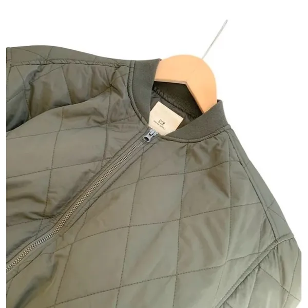 Thread & Supply Green Quilted Bomber Jacket Women - Image 6